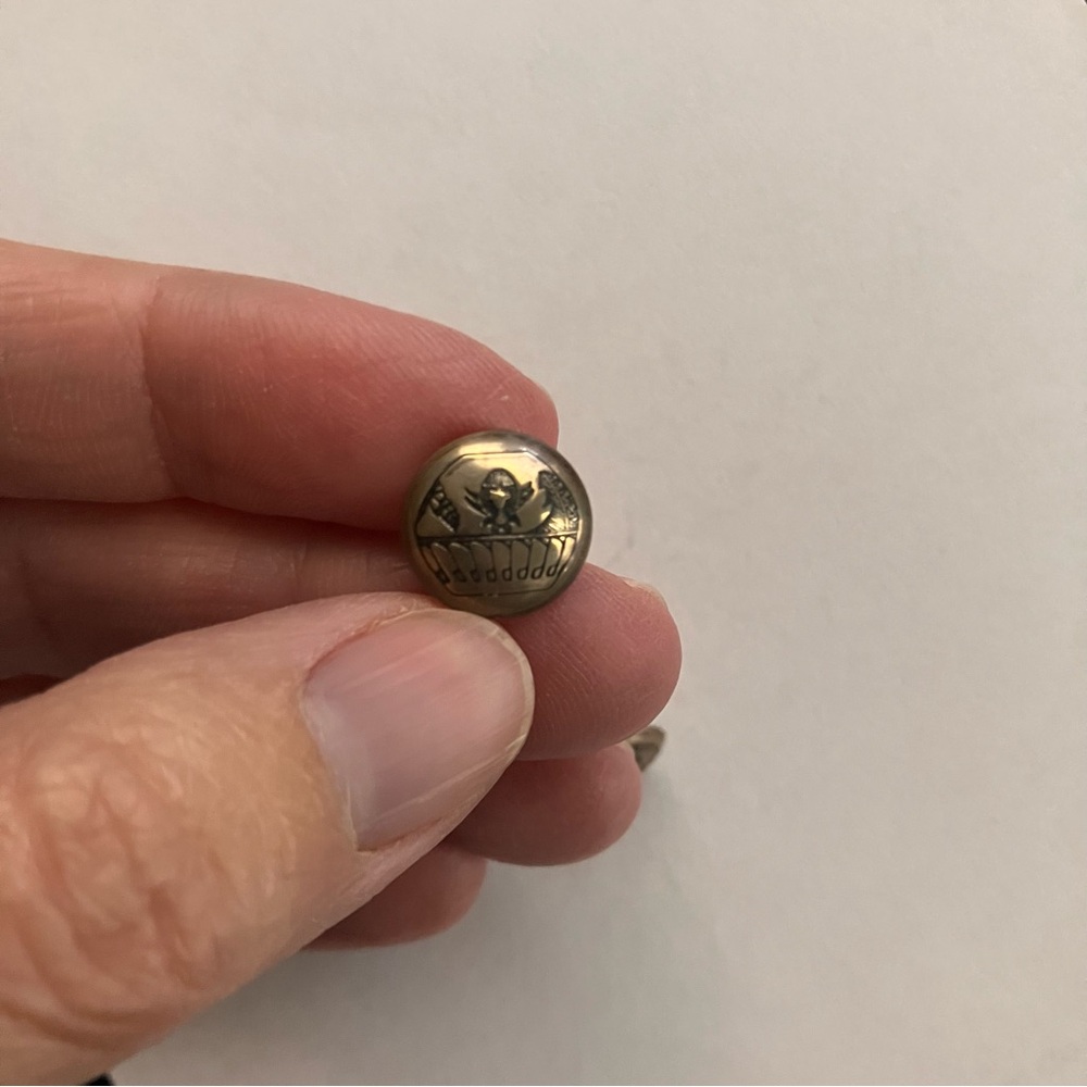 Silver Earrings Button Pierced Native American Style Round Casual Southwest